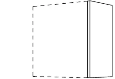 Nobilia SPA Afsluit- / tussenwand voor wandkasten, hoogte 1 WW16-1 Nobilia SPA Afsluit- / tussenwand voor wandkasten, hoogte 1 WW16-1