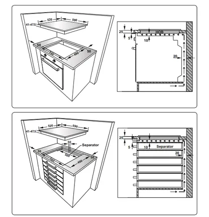 Nobilia SPA LAURUS Table de cuisson à induction LIA600, indépendant, Sans cadre LIA600 1