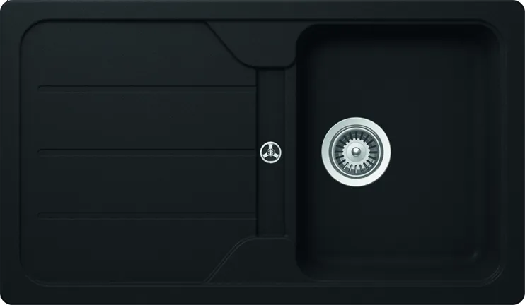 Nobilia SPA SCHOCK: Einbauspüle Formhaus D-100, aus CRISTALITE®, Onyx 87324 0