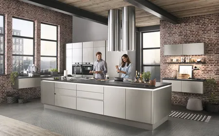 Nobilia SPA Inox Décor acier brossé