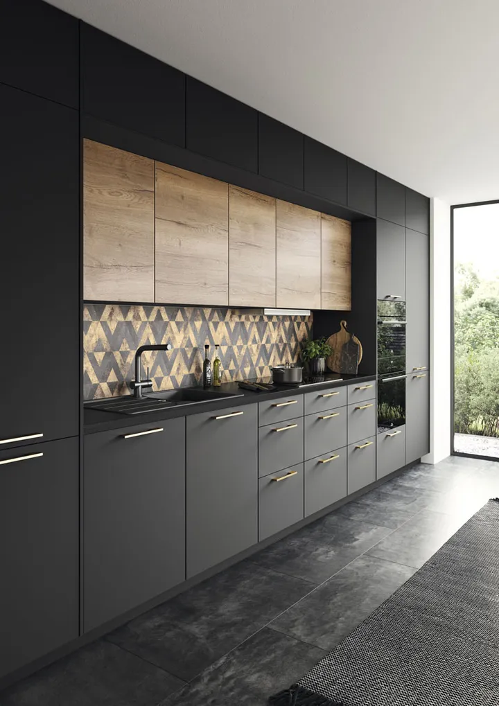 Nobilia SPA Touch Lacklaminat, Schwarz supermatt 3