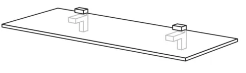 Nobilia SPA Wandbord 25 mm stark VBE25-60 1