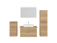 Nobilia SPA Bloc de bain avec miroir plat et meubles d'appoint 1