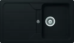 Nobilia SPA SCHOCK: Einbauspüle Formhaus D-100, aus CRISTALITE®, Onyx 87324 0