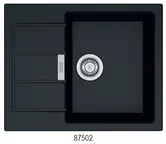 Nobilia SPA FRANKE: Built-in sink Sirius S2D 611-62, made of Tectonite carbon 87502