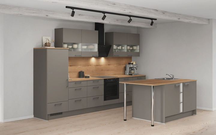 Nobilia SPA Eilandkeuken 363,4 cm met apparaten planning 1 1