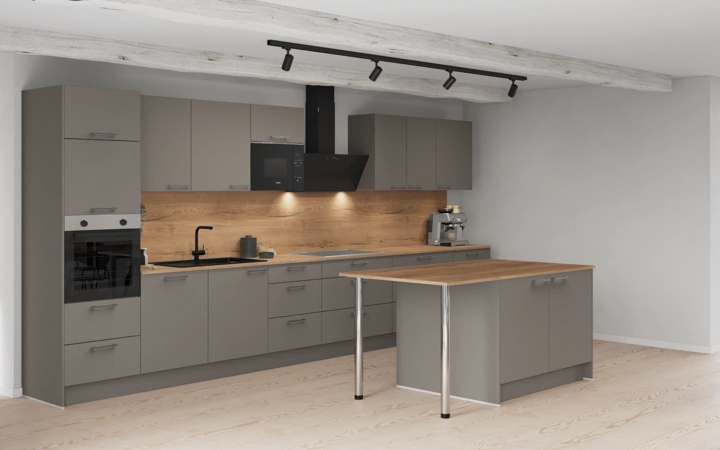 Nobilia SPA Eilandkeuken 483,4 cm met apparaten planning 1 1
