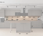 Nobilia SPA Eilandkeuken 483,4 cm met apparaten planning 1 5