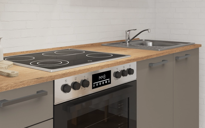 Nobilia SPA Küchen-Zeile 240 cm mit E-Geräten Planung 12 3