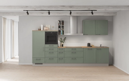 Nobilia Rechte keuken 360 cm met apparaten planning 13 Riet Cascada Nobilia Rechte keuken 360 cm met apparaten planning 13 Riet Cascada