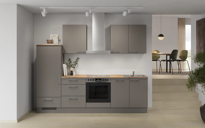 Nobilia SPA Galley kitchen 270 cm with appliances planning 14 0