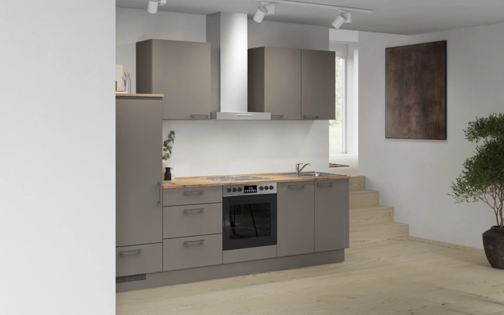 Nobilia SPA Galley kitchen 270 cm with appliances planning 14 1