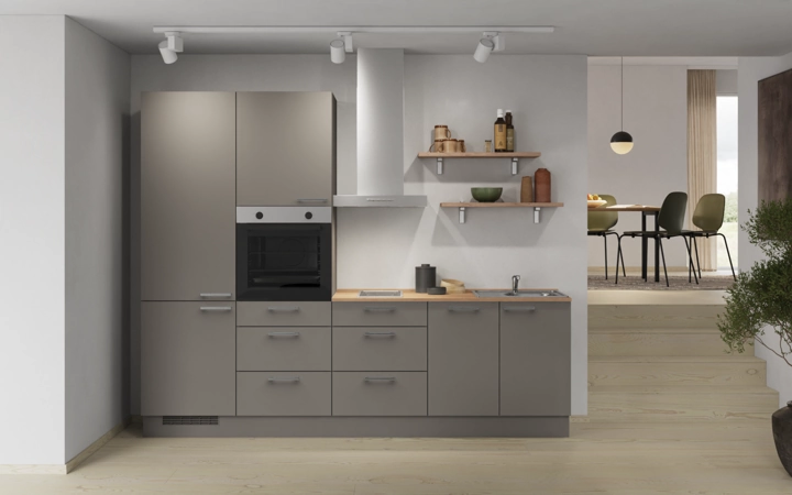 Nobilia SPA Galley kitchen 270 cm with appliances planning 16 0
