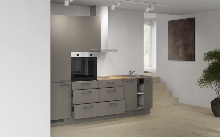 Nobilia SPA Galley kitchen 270 cm with appliances planning 16 4