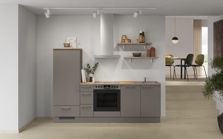 Nobilia SPA Galley kitchen 240 cm with appliances planning 17 0