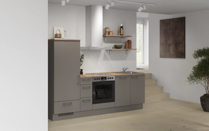 Nobilia SPA Galley kitchen 240 cm with appliances planning 17 1