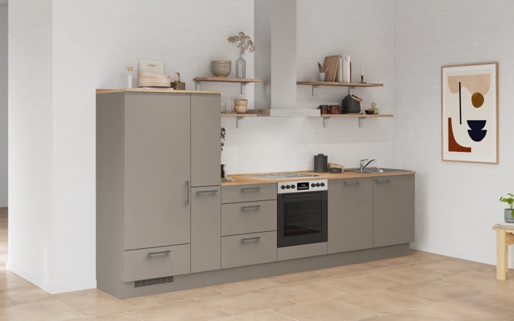 Nobilia SPA Galley kitchen 330 cm with appliances planning 17 1