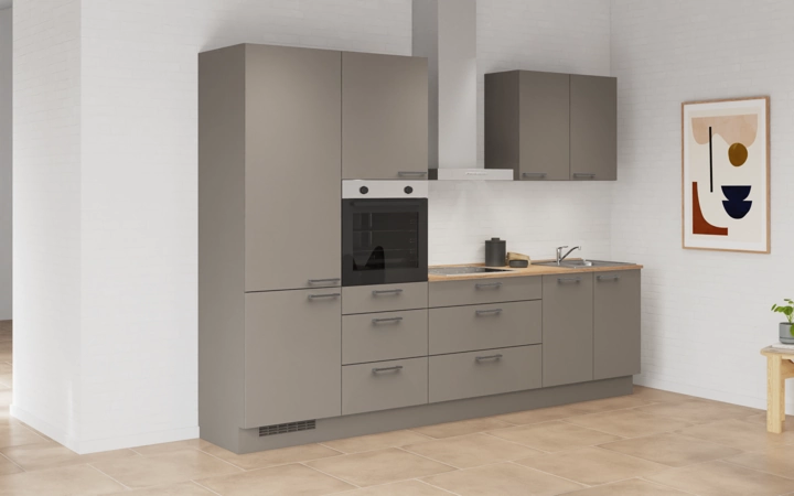 Nobilia SPA Galley kitchen 300 cm with appliances planning 2 1