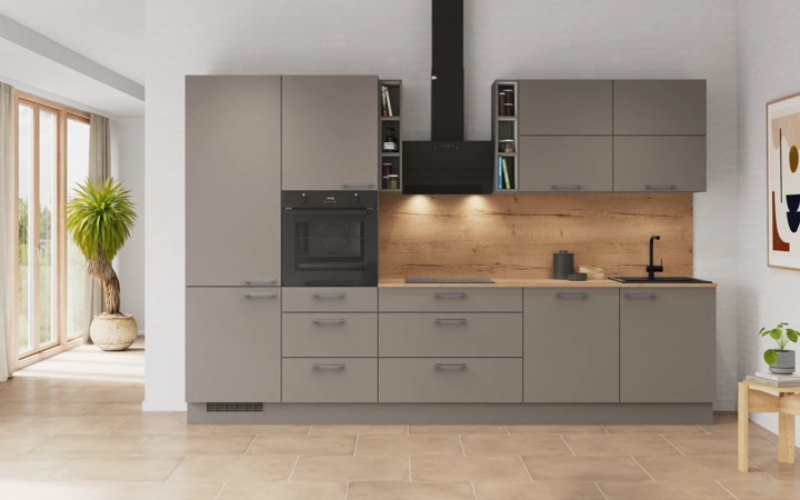 Nobilia SPA Galley kitchen 330 cm with appliances planning 3 0