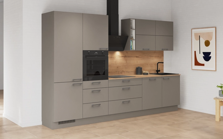 Nobilia SPA Galley kitchen 330 cm with appliances planning 3 1