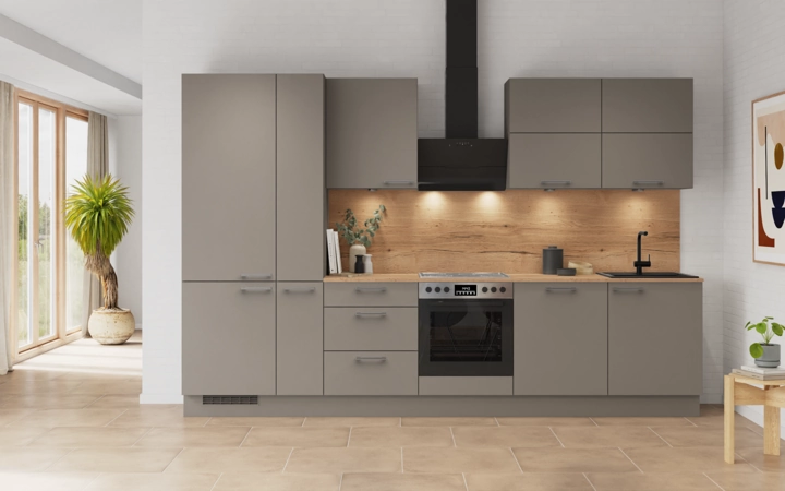 Nobilia SPA Galley kitchen 330 cm with appliances planning 5 0