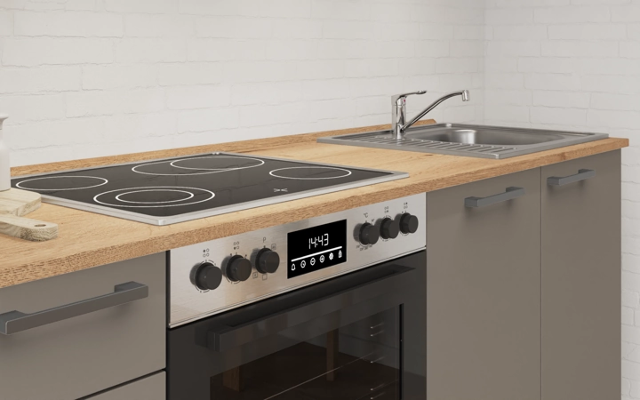 Nobilia SPA Galley kitchen 240 cm with appliances planning 6 3