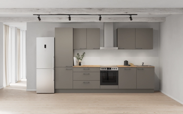 Nobilia SPA Galley kitchen 330 cm with appliances planning 6 0