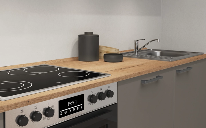 Nobilia SPA Galley kitchen 360 cm with appliances planning 6 3