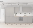 Nobilia SPA Galley kitchen 360 cm with appliances planning 6 5