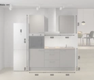 Nobilia SPA Rechte keuken 180 cm met apparaten planning 7 5