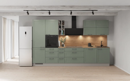Nobilia Rechte keuken 360 cm met apparaten planning 8 Riet Cascada Nobilia Rechte keuken 360 cm met apparaten planning 8 Riet Cascada