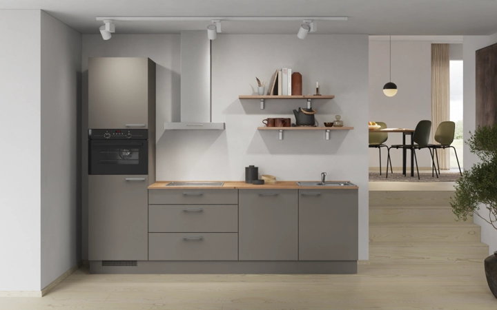 Nobilia SPA Galley kitchen 270 cm with appliances planning 9 0